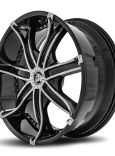 Diablo DNA Wheel 22x8.5 Blank 18 73.1 Gloss Black                                     - DNA-228BLNK1873B - Image 3